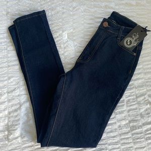 B.O.B Jeans Dark Wash Blue Skinny Jeans, Size 7/8